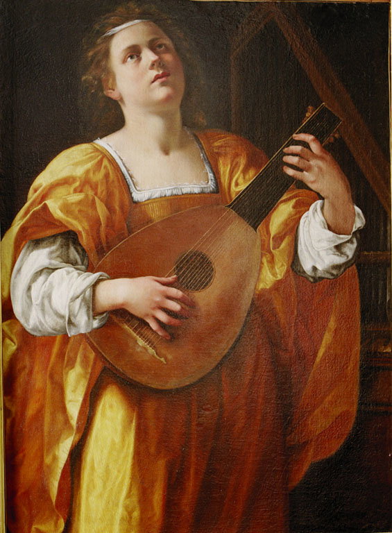 Santa Cecilia (dipinto) by Gentileschi Artemisia (primo quarto sec. XVII)